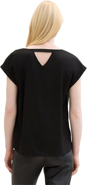 Bluza cu maneca scurta pentru femei TOM TAILOR Denim, negru, XXL [4]