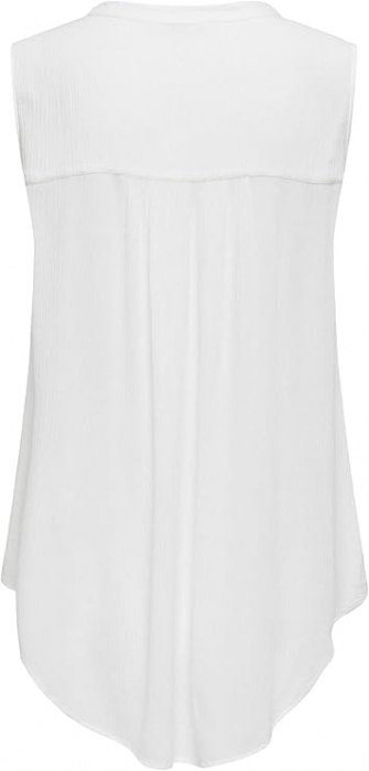 Bluza fara maneci pentru femei ONLY Onljette Life S/L Top Wvn Noos, alb, 38 [2]