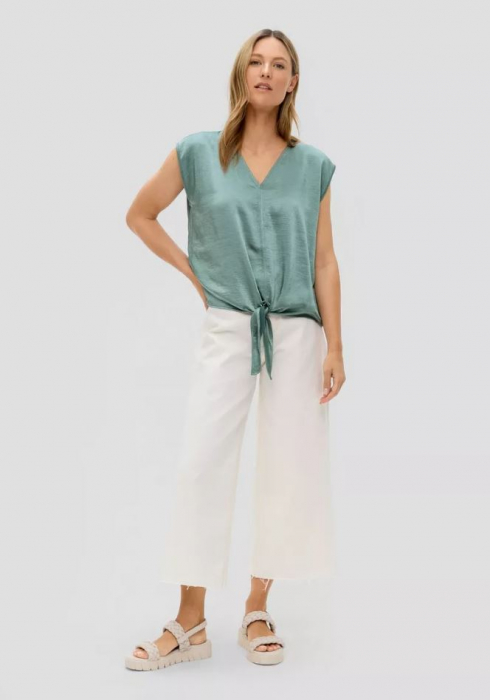 Bluza fara maneci pentru femei s.Oliver 2144772.6575.40, verde, 40 [8]