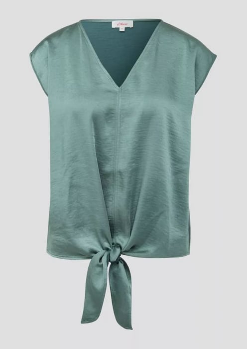 Bluza fara maneci pentru femei s.Oliver 2144772.6575.40, verde, 40 [9]