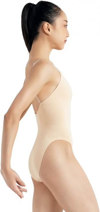 Body pentru balet pentru femei Capezio, culoarea pielii, marimea M [3]