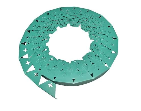 Bordura separatoare gazon RAM ONLINE Flexibil cu 40 de cuie 10m Verde [4]