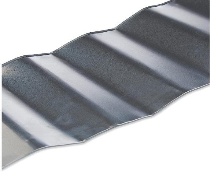 Borduri pentru gazon Relaxdays 10m, inaltime 16cm, argintiu [6]