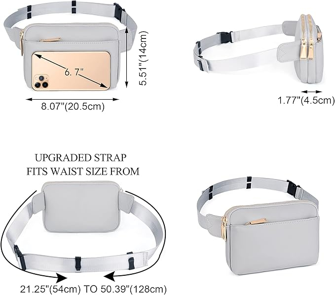 Borseta eleganta UTO, multifunctionala, unisex, gri [5]