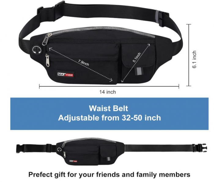 Borseta multifunctionala impermeabila MAXTOP, negru [4]