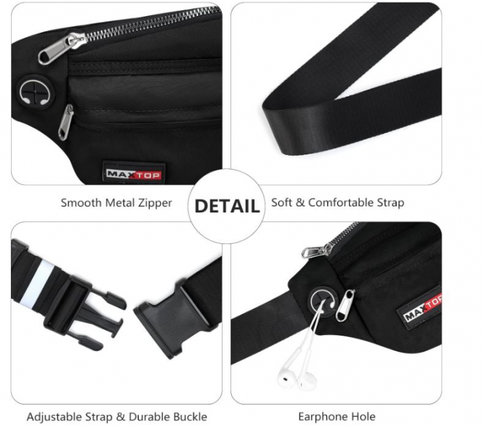 Borseta multifunctionala impermeabila MAXTOP, negru [6]