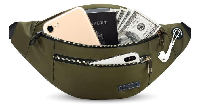 Borseta multifunctionala MAXTOP, 3 compartimente, kaki [1]