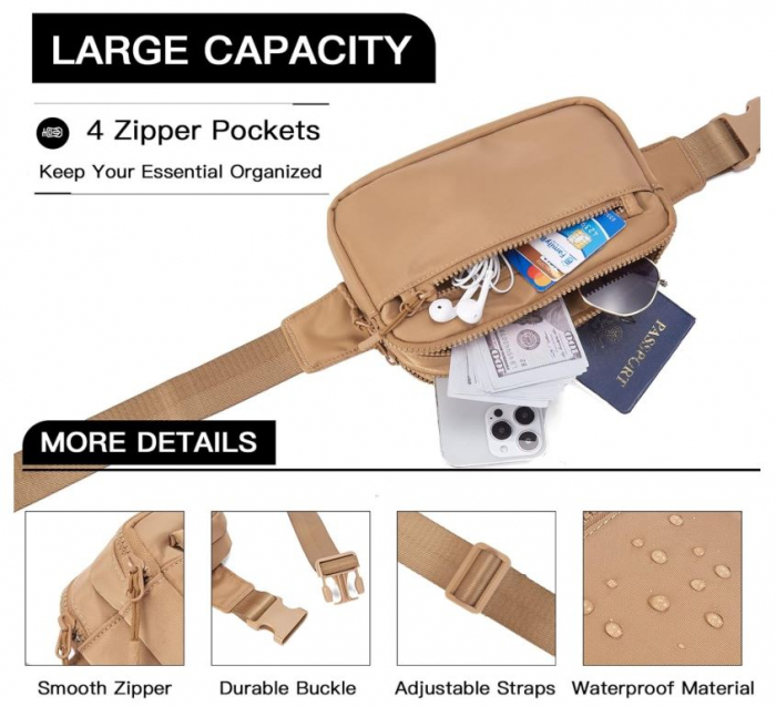 Borseta multifunctionala Telena, unisex, maro [5]