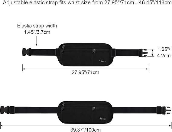 Borseta RYACO cu protectie RFID, negru [4]