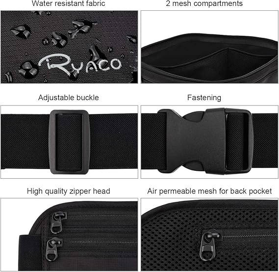 Borseta RYACO cu protectie RFID, negru [3]