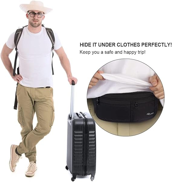 Borseta RYACO cu protectie RFID, negru [6]