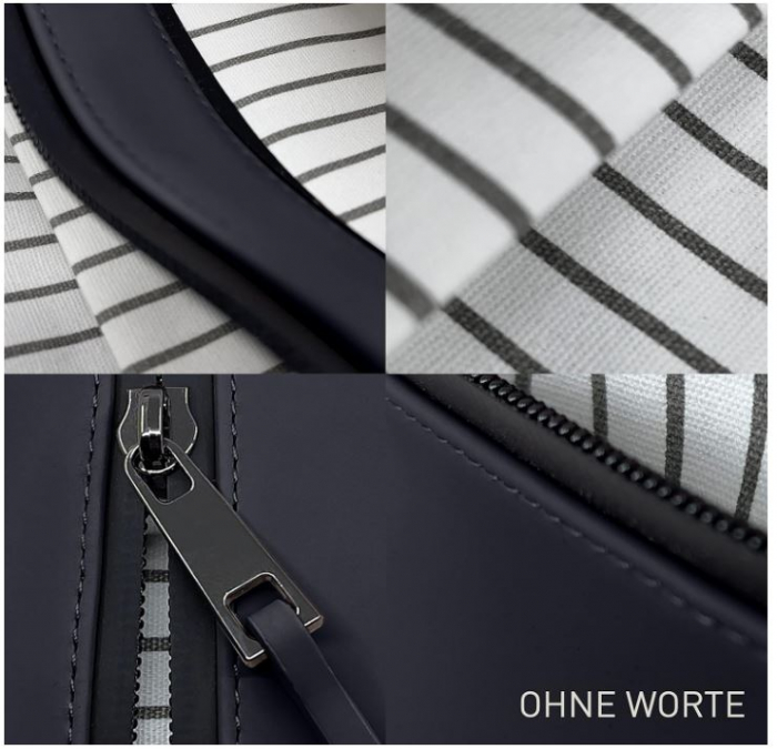 Borseta unisex 3KIND, pentru voiaj, impermeabila, negru [10]