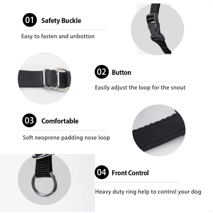 Botniță câine ILEPARK, reglabilă, marime S, roșu [6]