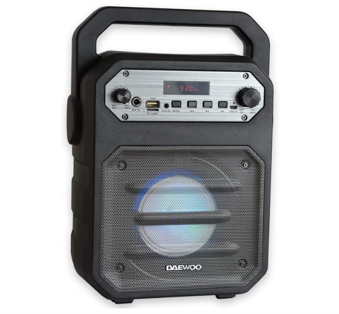 Boxa Bluetooth cu microfon pentru Karaoke Daewoo International DSK-345, radio FM, putere 15W [5]