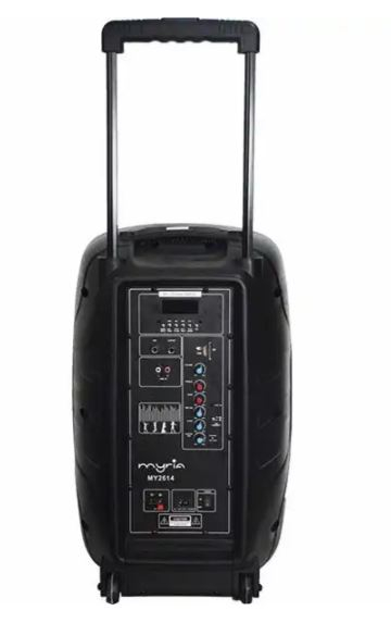 Boxa portabila cu microfon MYRIA MY2621, Bluetooth, USB, Radio FM, negru, 50W [4]