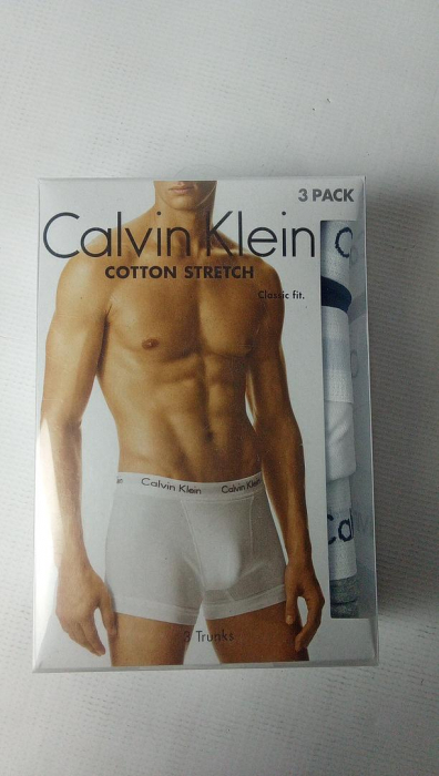 Boxeri Calvin Klein pentru bărbați, pachet de 3, negru, gri si alb, Marimea L (91-97cm) [2]