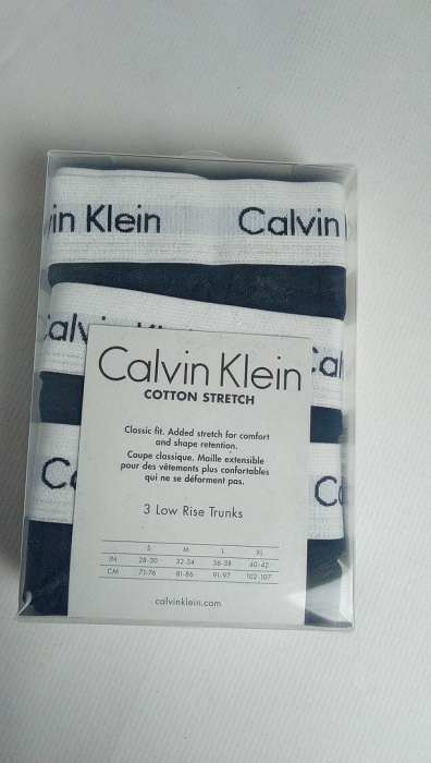 Boxeri Calvin Klein pentru bărbați, pachet de 3, negru, Marimea XL (102-107cm) [3]