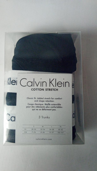 Boxeri Calvin Klein pentru bărbați, pachet de 3, negru, Marimea M (81-86cm) [3]