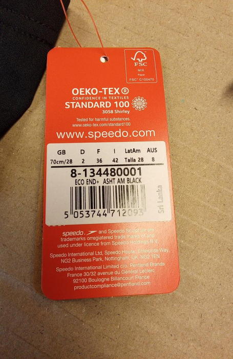 Boxeri de inot pentru barbati Speedo Eco Endurance+ I Aquashort, negru, F 36 (70 cm) [2]