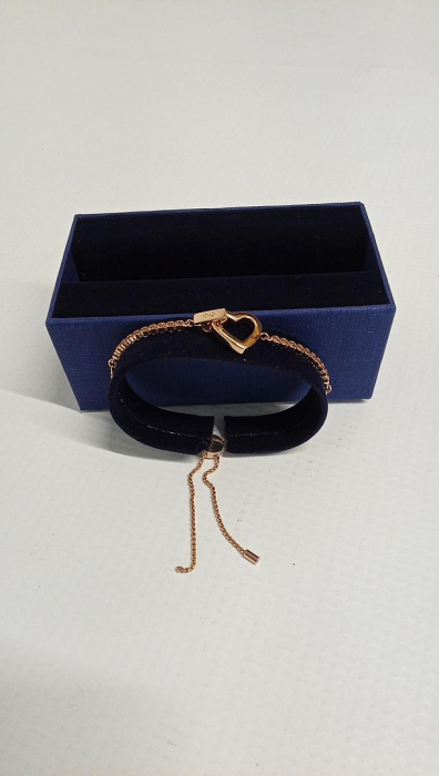 Brățară ajustabila Swarovski 5636443 Lovely heart white [3]