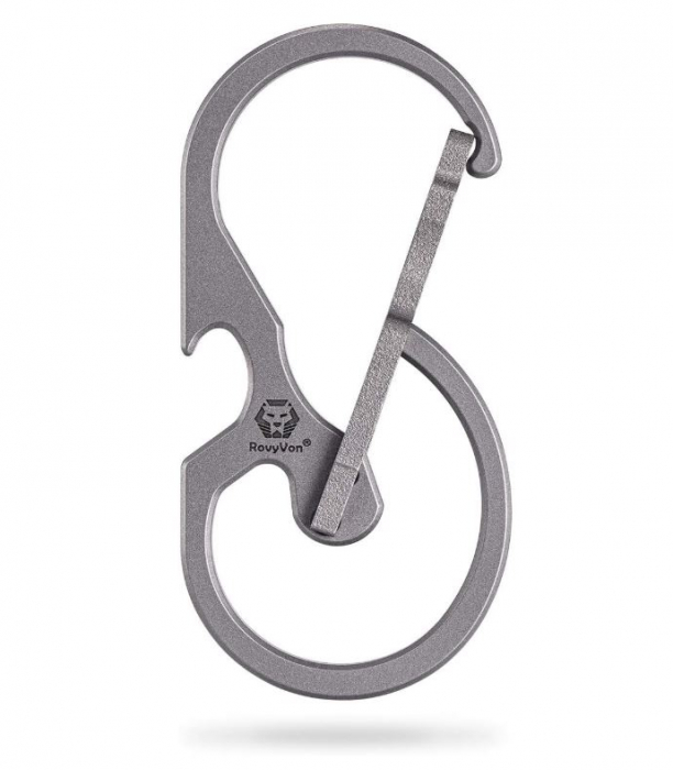 Breloc RovyVon U8, carabină din titan cu deschizător de sticle [1]