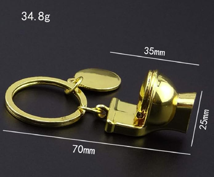 Breloc WC auriu GK-O, 2.5 x 3 cm [4]