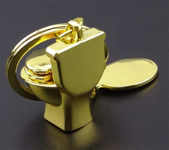 Breloc WC auriu GK-O, 2.5 x 3 cm [7]