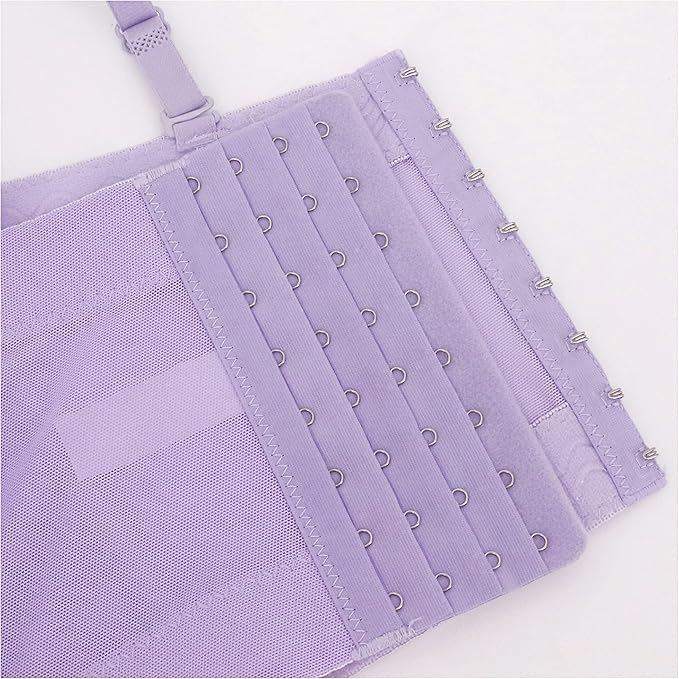 Bustiera cu strasuri pentru femei Naimo, Push Up Crop Top Corset, violet, L (40/90) [5]