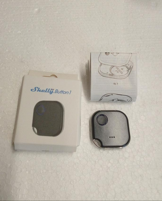 Buton de activare acțiuni și scene Shelly Blu Button1, Bluetooth, negru [2]