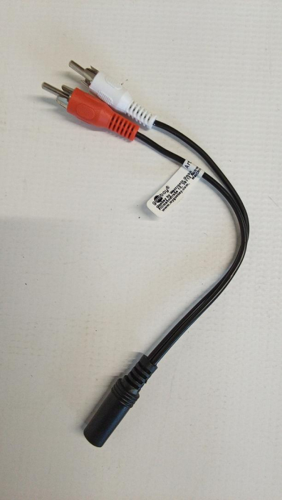 Cablu audio 0,2 m, mufă stereo de 3,5 mm (mama) la 2 x mufă RCA (tata), Goobay AVK 179-020 [2]