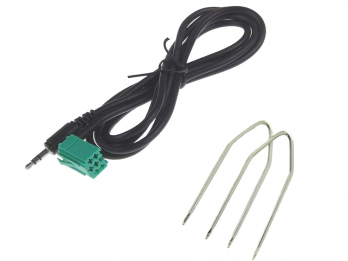 Cablu audio AUX + Kit Dezasamblare 1neiSmartech pentru Renault Clio Megane Modus Scenic Twingo Laguna [2]