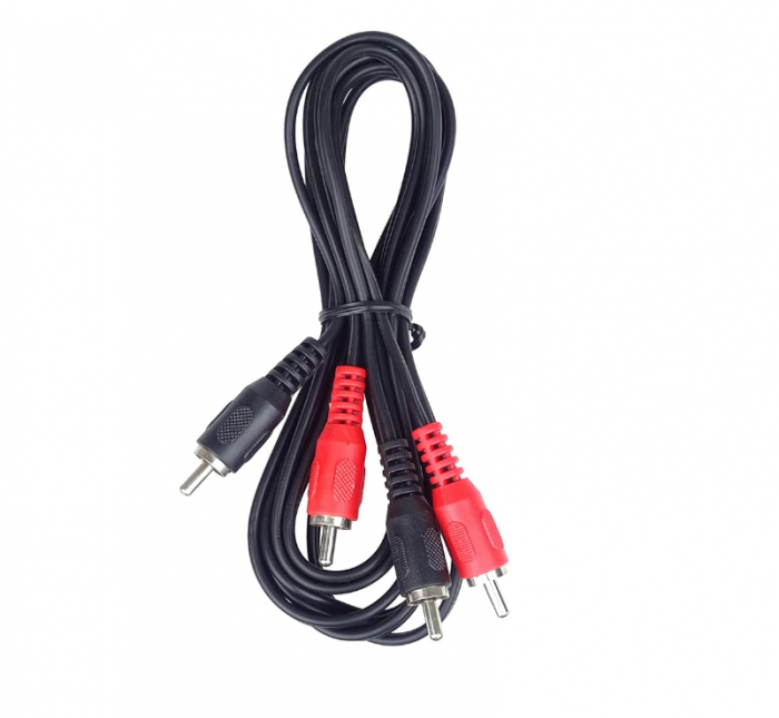 Cablu audio PremiumCord, 2 x RCA tată la 2 x RCA tată, 2m [4]