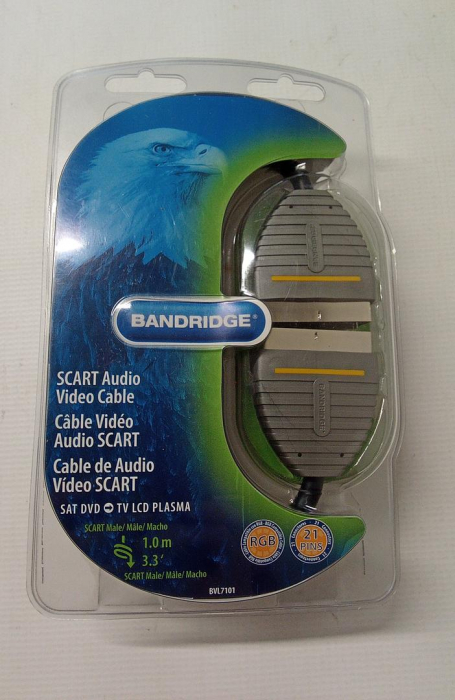 Cablu audio video SCART Bandridge BVL7101, 1m [2]