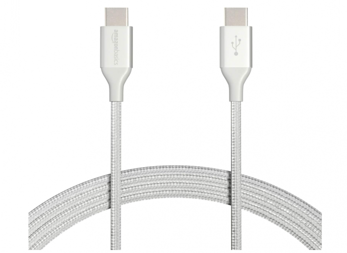 Cablu de încărcare rapid USB-C la USB-C 2.0 Amazon Basics, cablu împletit din nailon, 3 m [1]