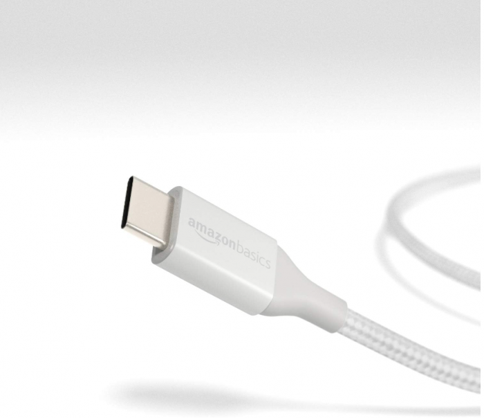 Cablu de încărcare rapid USB-C la USB-C 2.0 Amazon Basics, cablu împletit din nailon, 3 m [4]
