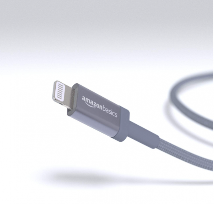 Cablu de încărcare USB-C la Lightning Amazon Basics, cablu împletit din nailon, 1.8 m [5]