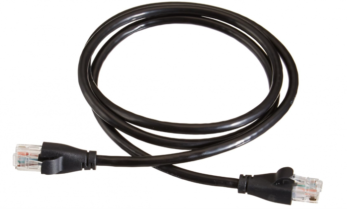 Cablu de internet Ethernet RJ45 Cat 6 Amazon Basics, viteză de transfer 1 Gpbs, 0.9 m, negru [5]