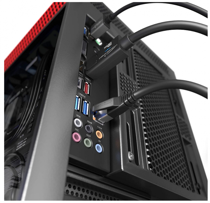 Cablu de rețea Ethernet Cat 7 (10 Gbit/s, fibră optică, mufă RJ45, negru) [3]