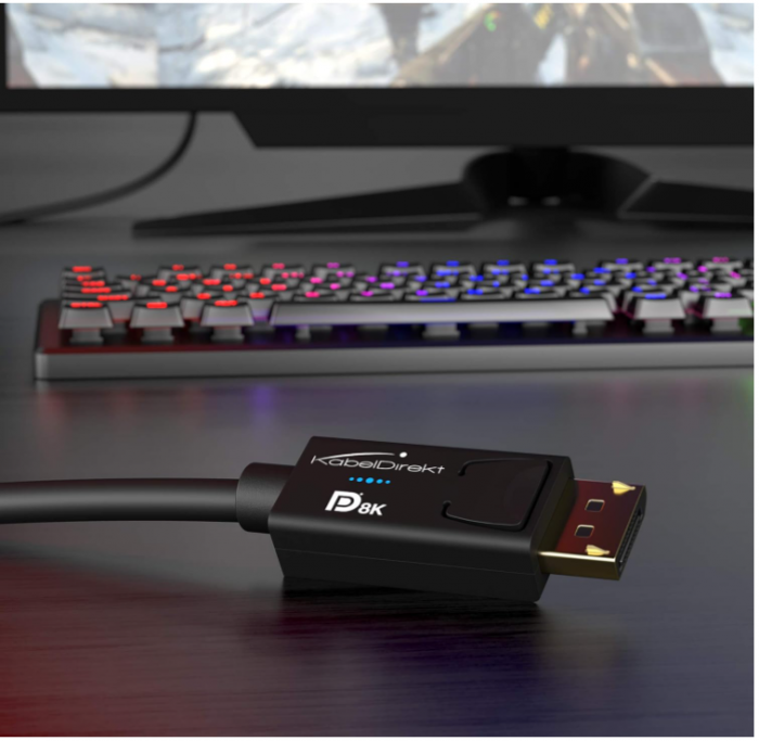 Cablu DisplayPort 8K KabelDirekt, 1m, DP 1.4, negru [5]