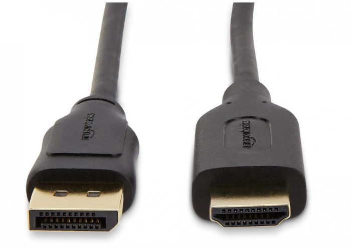 Cablu DisplayPort la HDMI Amazon Basics, unidirecțional, 1.83 m, negru [2]