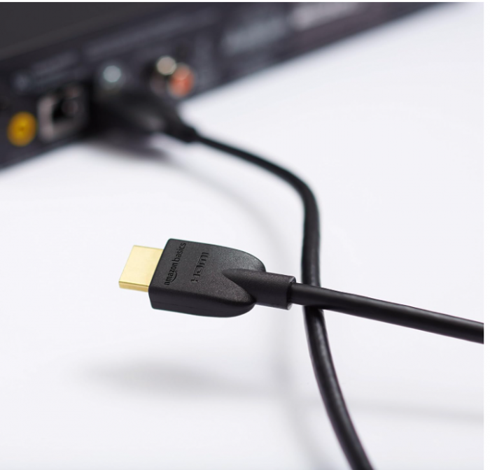 Cablu HDMI de mare viteză Amazon Basics, 18 Gbps, 4K/60Hz, 183 cm, negru [6]