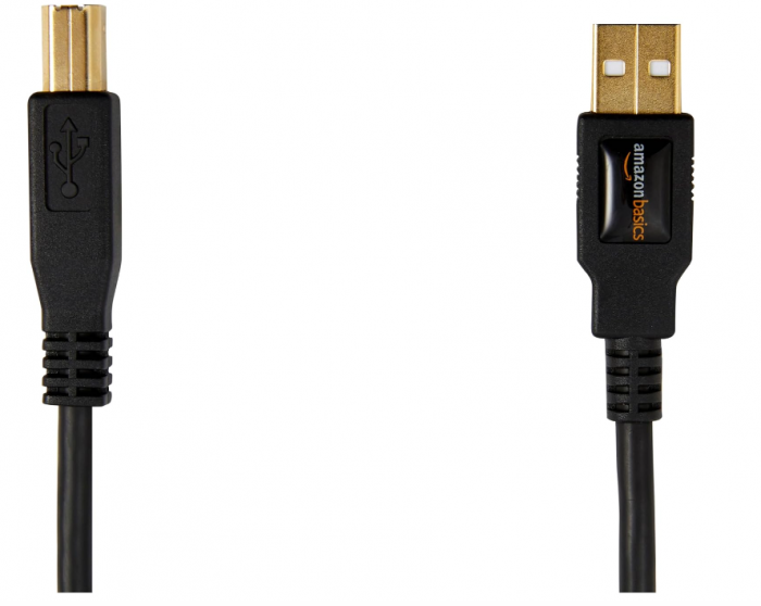 Cablu pentru imprimantă sau hard disk extern Amazon Basics USB-A la USB-B 2.0, 3 metri, negru [3]