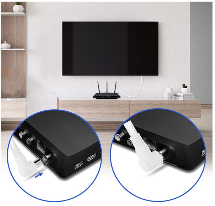 Cablu TV coaxial Levitantes, 10 metri, unghi de 90 de grade [4]