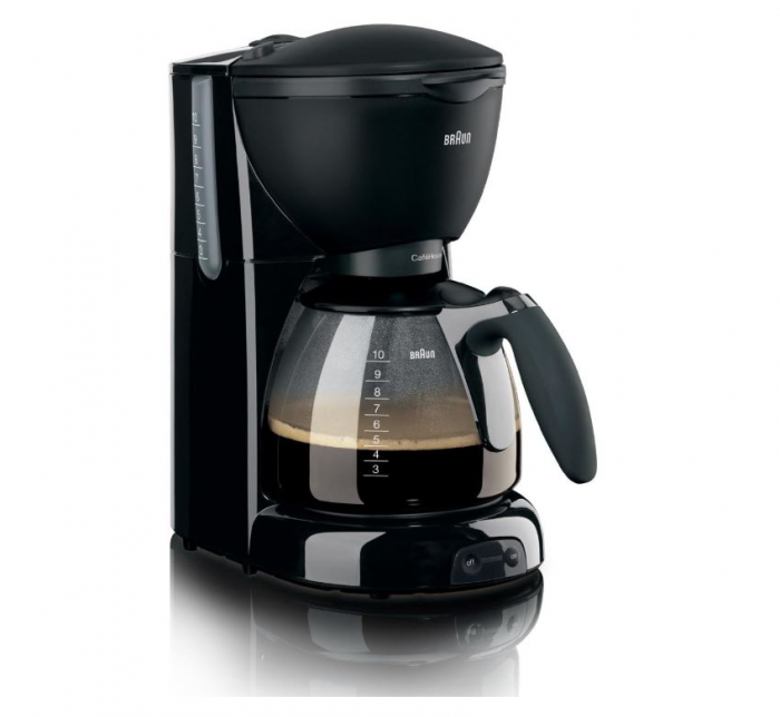 Cafetiera Braun CafeHouse Pure Aroma Plus KF 560, 1100 W, Anti-picurare, Negru [1]