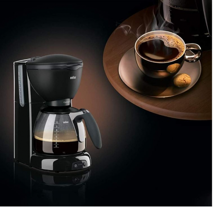 Cafetiera Braun CafeHouse Pure Aroma Plus KF 560, 1100 W, Anti-picurare, Negru [10]