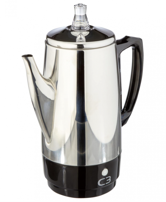 Cafetiera C3 Percolator Basic, oțel inoxidabil, 2-6 cani, 875W [6]