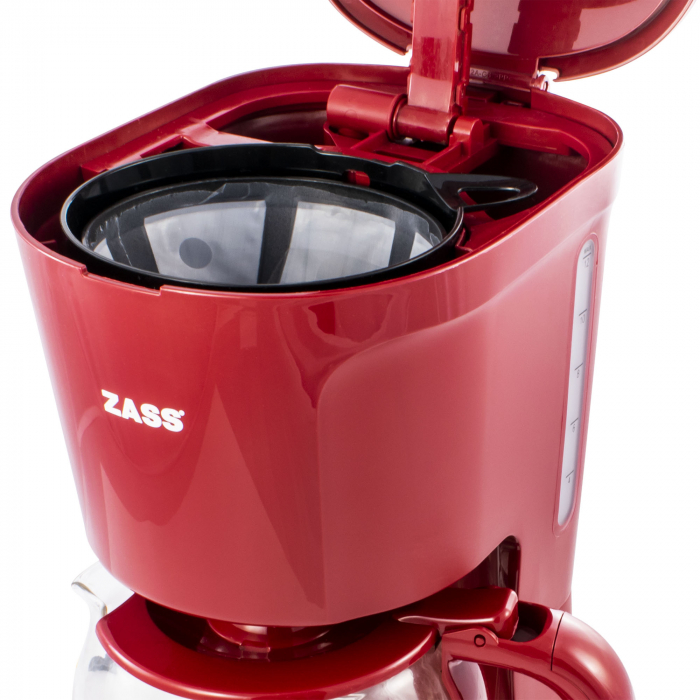 Cafetiera Zass ZCM 10 RL Red Line, 1000W, 1,5L , capacitate 12 cesti, functie mentinere cald [5]