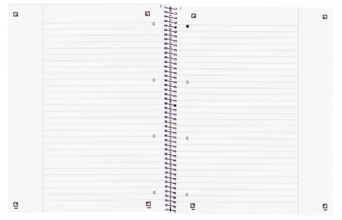 Caiet de romana cu spirala Oxford School 90 g/m² 100050355 A4+, 80 de coli, perforat [4]