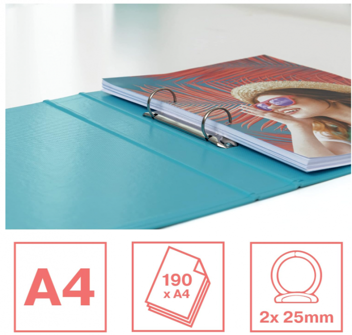 Caiet mecanic Esselte, capacitate 190 coli, cotor de 42 mm [4]