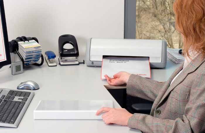 Caiet mecanic Esselte, diametru inel 3 cm, 49703, A4, alb [5]